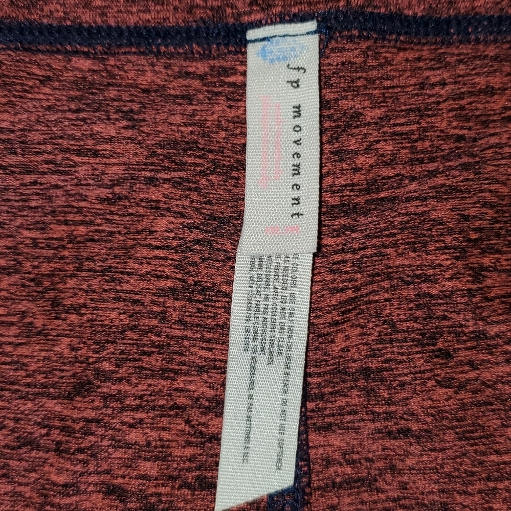Free People Movement Halo Leggings Coral Size Medium Cutout Details Highrise - Picture 3 of 8